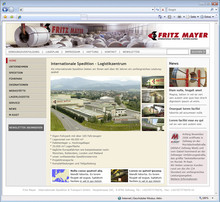 Spedition Mayer, Internetauftritt, Werbeagentur Graz, Newsletter-Konzeption, CMS, Webagentur aus Graz, Content-Management-System