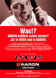 Plakat U-Bahn-Werbung AARON